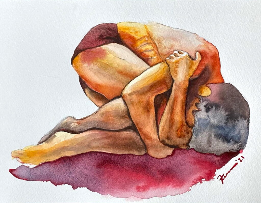 "Hermes #8", Watercolor on Paper (Sold). © Gian Luca Ferme.