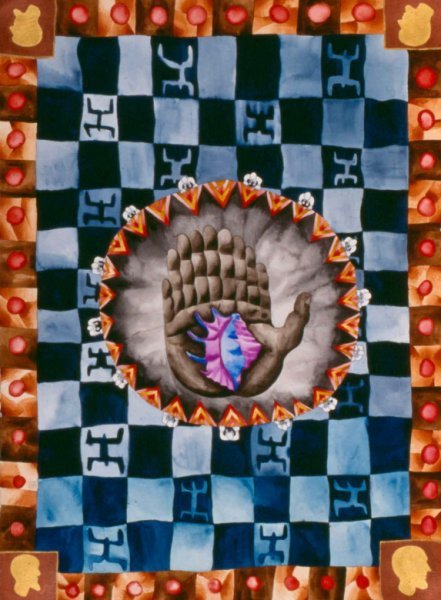 "Mano Poderosa", Watercolor on Paper (1995). © Gian Luca Ferme.