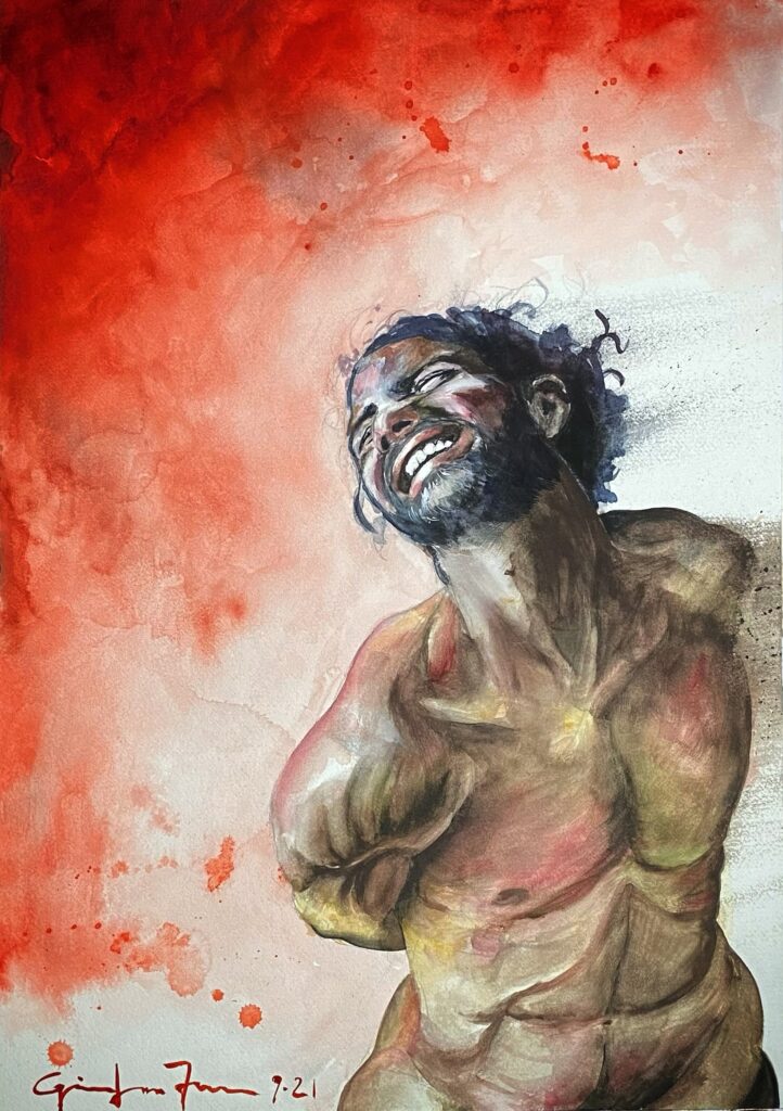 "Prigione #1", Watercolor on Paper. © Gian Luca Ferme.
