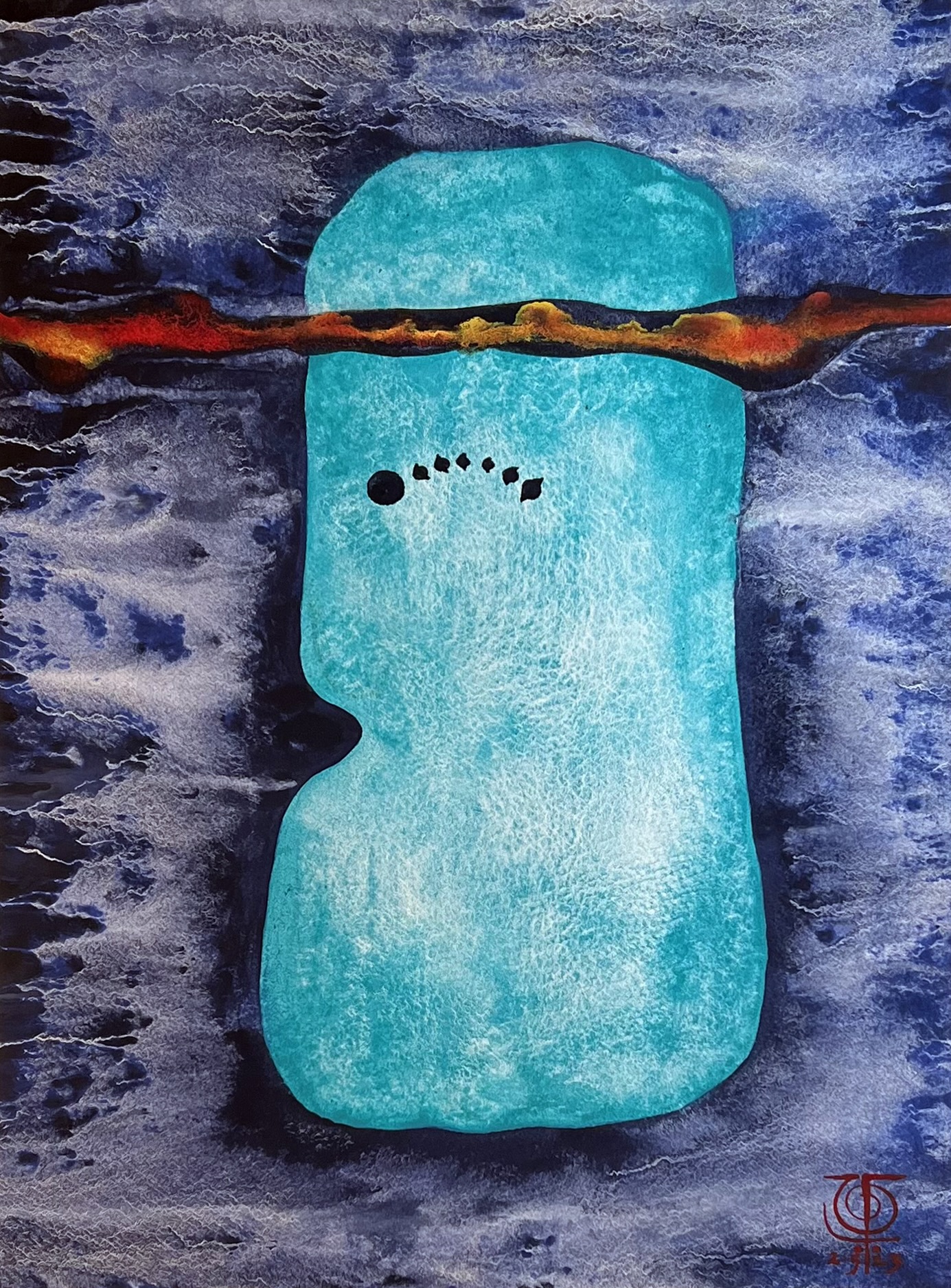 "Sombrero", Watercolor on Paper (May 2023). © Gian Luca Ferme.