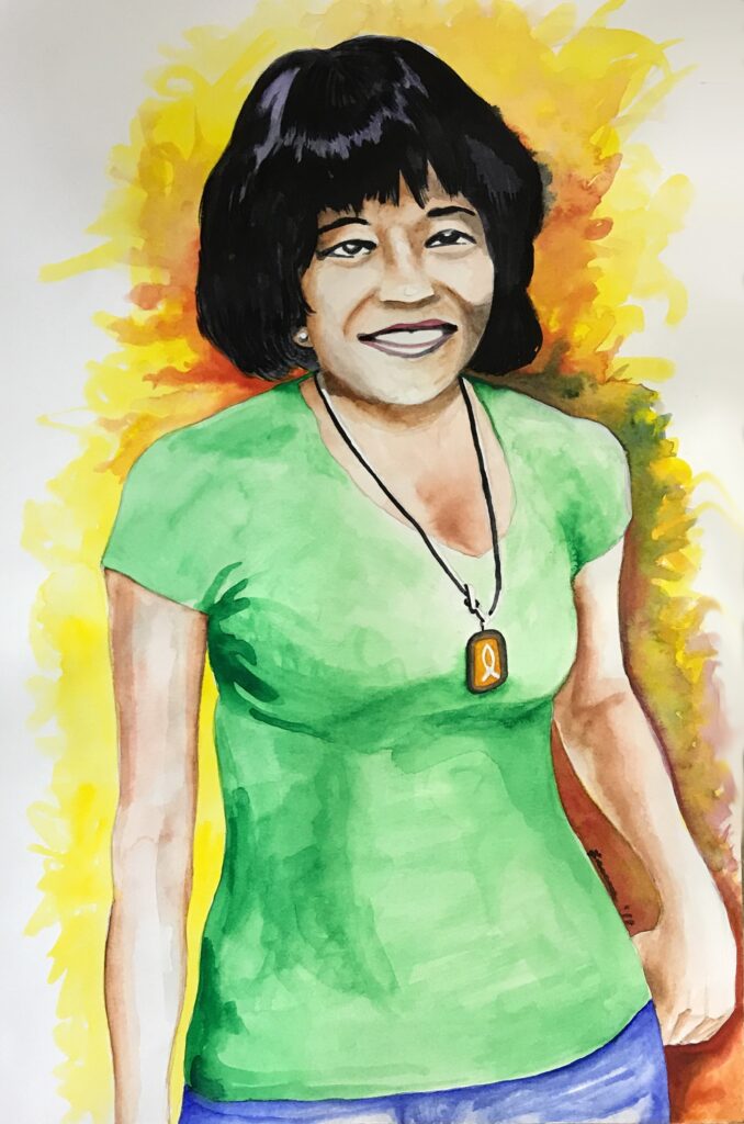 "Joel's Neighbor", Watercolor on Paper. © Gian Luca Ferme.